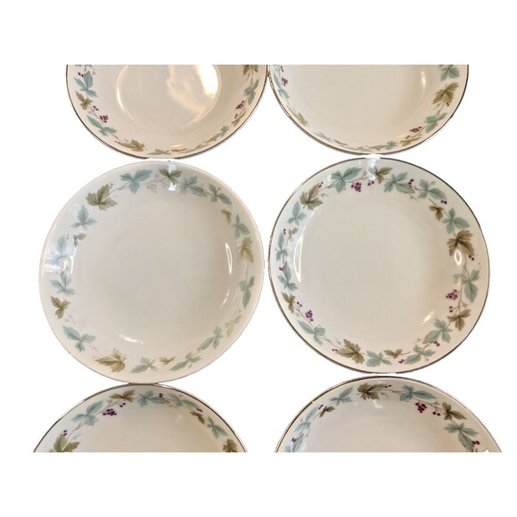 6 Fine China of Japan Vintage Fruit Dessert Bowls 5 ½" 6701 - Picture 4 of 9